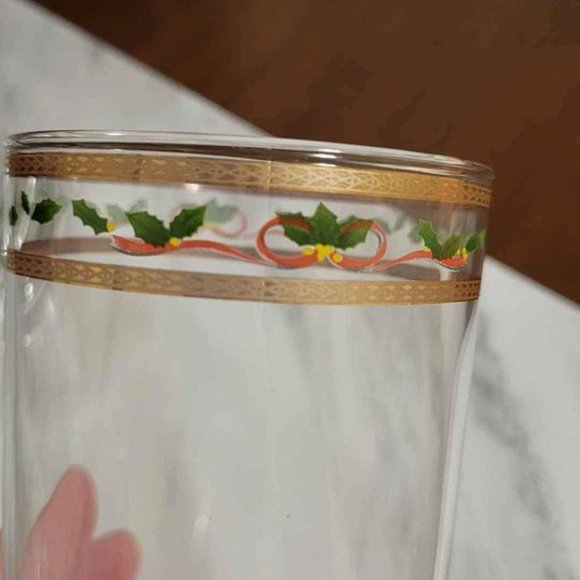 Vintage Royal Heritage Christmas Collection 4 hi-ball glasses 17 oz.- Ne… - Picture 5 of 8